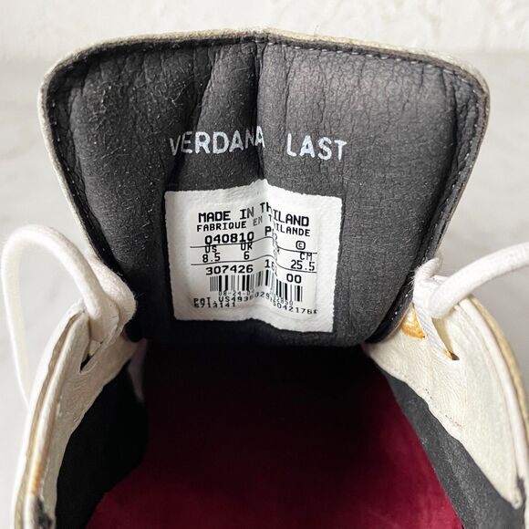 Nike Verdana Last White/Red Leather Lace Up Golf Shoes Soft Spikes - Women's 8.5 - Picture 9 of 10